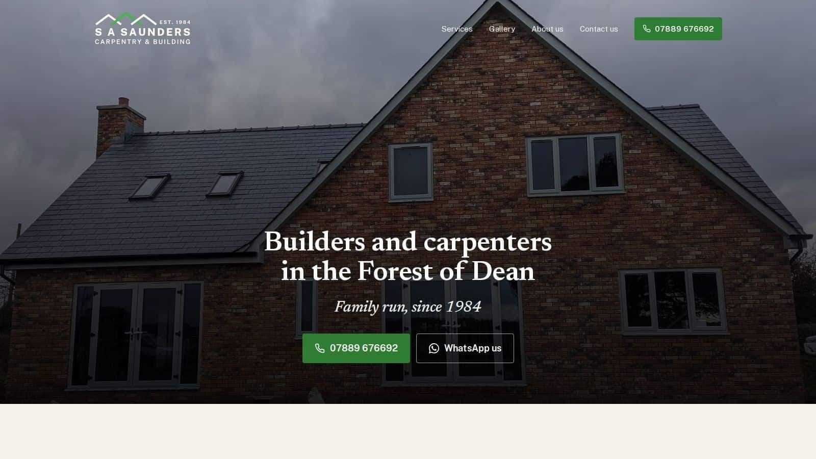 S A Saunders website homepage